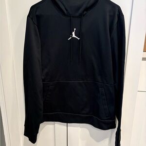 Jordan Black Hoodie with White Jumpman Logo